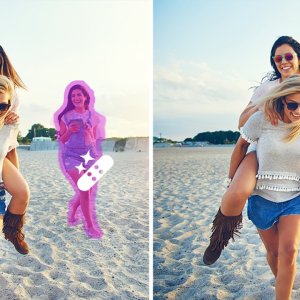 Add/Remove person, objects, change background using photoshop