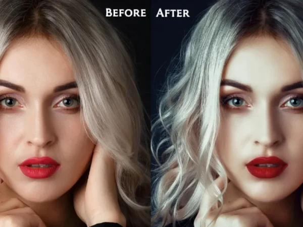 Photo editing retouching illustration