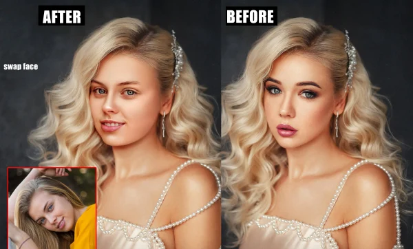 Photoshop editing, face swap, head change, photo retouch, image manipulation